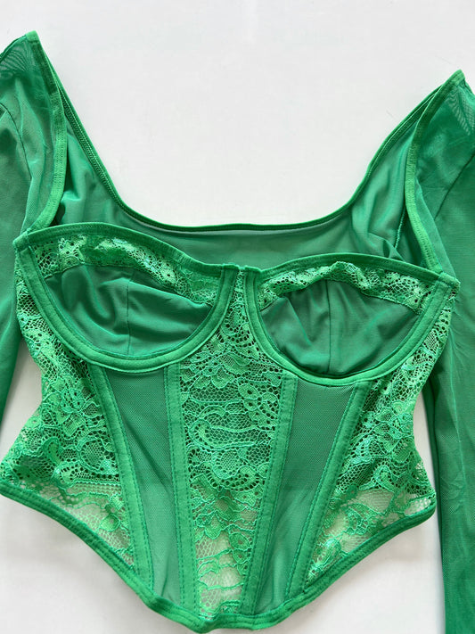 Lace Sheer Top-Bust 30 to 32