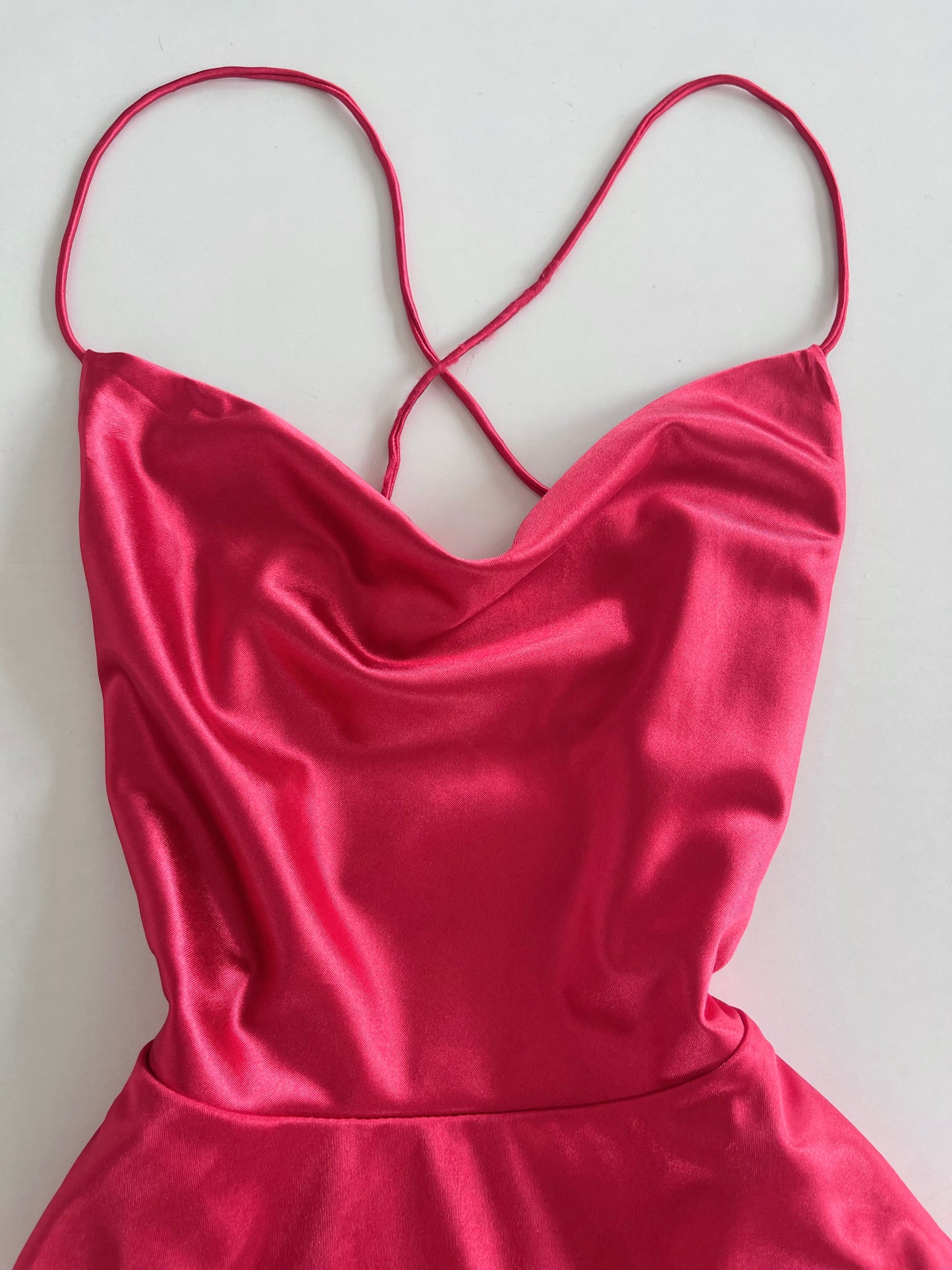 Satin Backless Dress-Bust 32 to 34