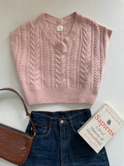 Chunky Sweater Vest-Bust 48