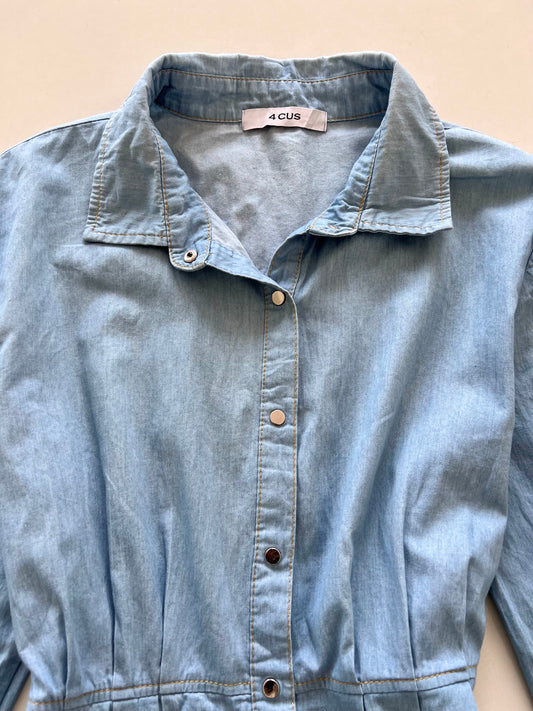 4 CUS Denim Dress-Bust 38