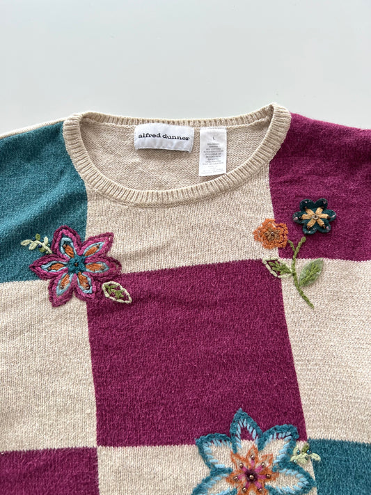 Alfred Dunner Embroidered Vest Sweater-Bust 44