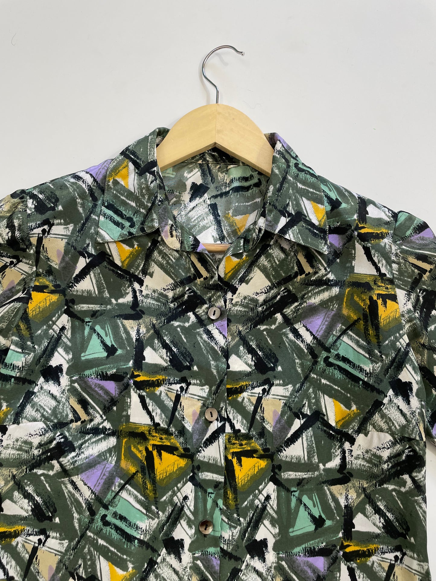 Abstract Print Shirt-Bust 34