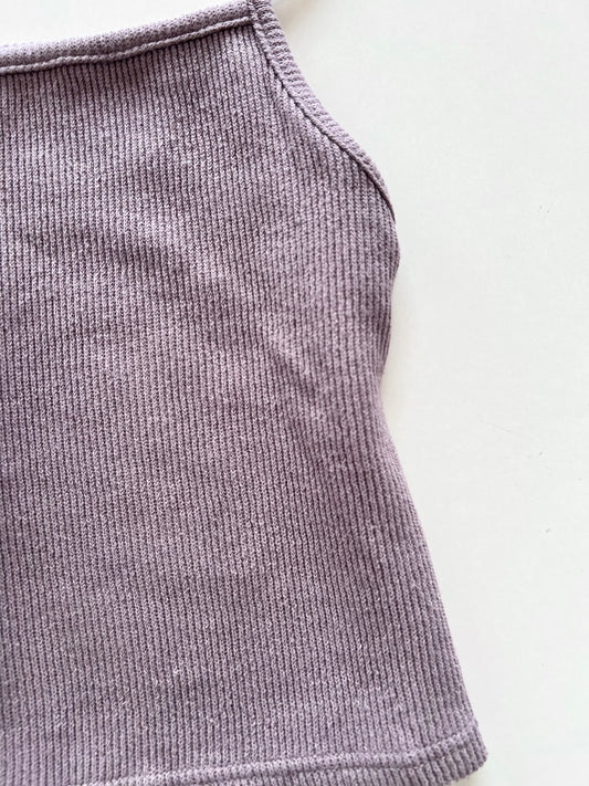 Ribbed Mauve Top-Bust 28 to 30