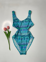 Load image into Gallery viewer, SHADES OF BLUE SWIMSUIT - BUST 32 to 36
