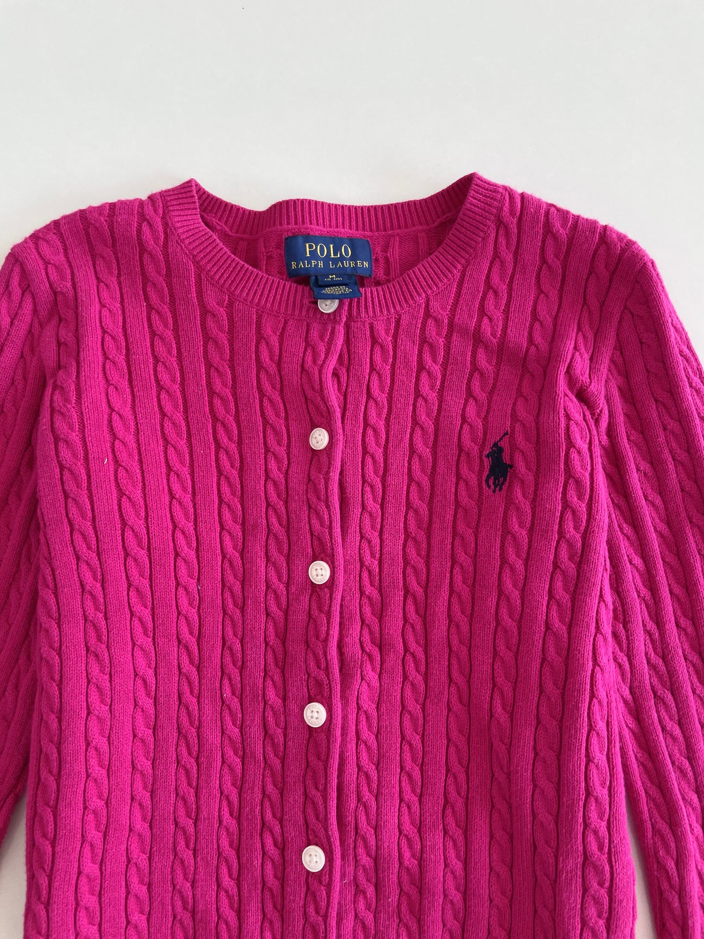 Ralph Lauren 100% Cotton Vintage Cardigan-Bust 28 to 30