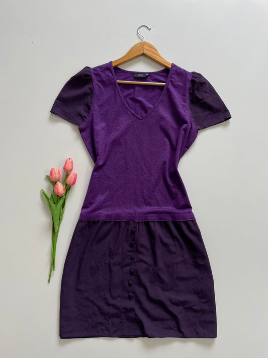 LINDEX PURPLE DRESS - BUST 36 TO 38