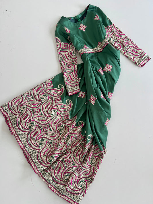 Vintage Embroidered Dress-Bust 34