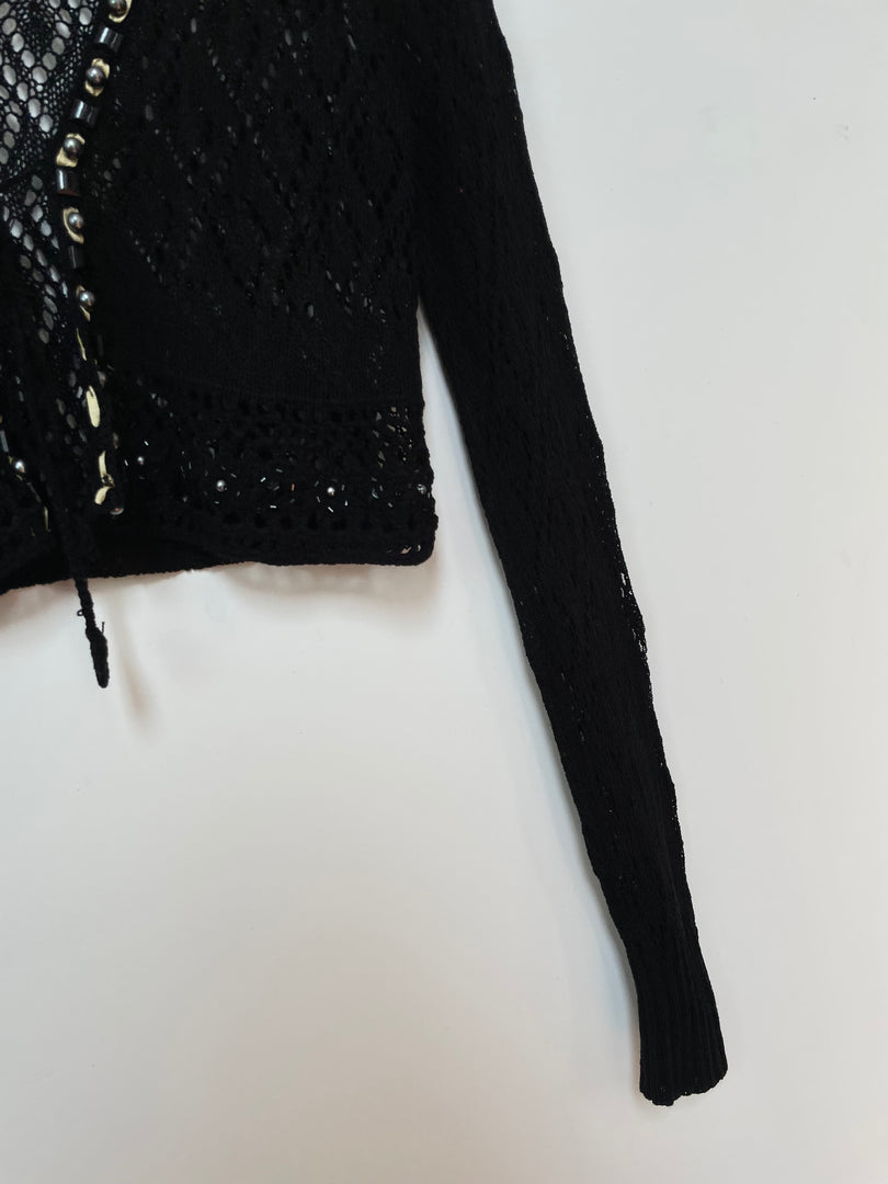 Sheer Crochet Top-Bust 36 to 40