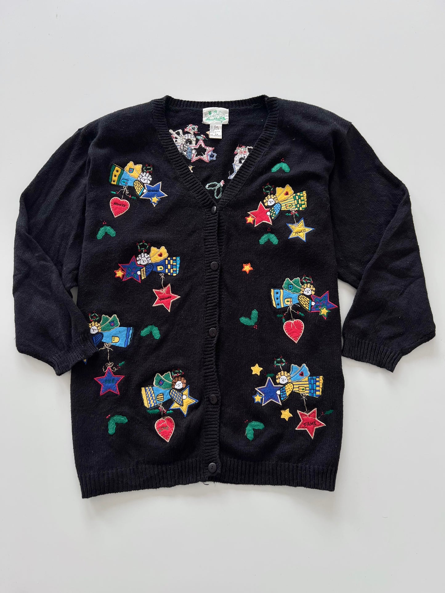 The Quacker Factory Embroidered Sweater-Bust 56