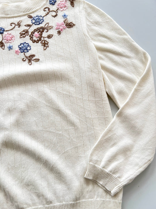 Alfred Dunner Embroidered Sweater-Bust 42