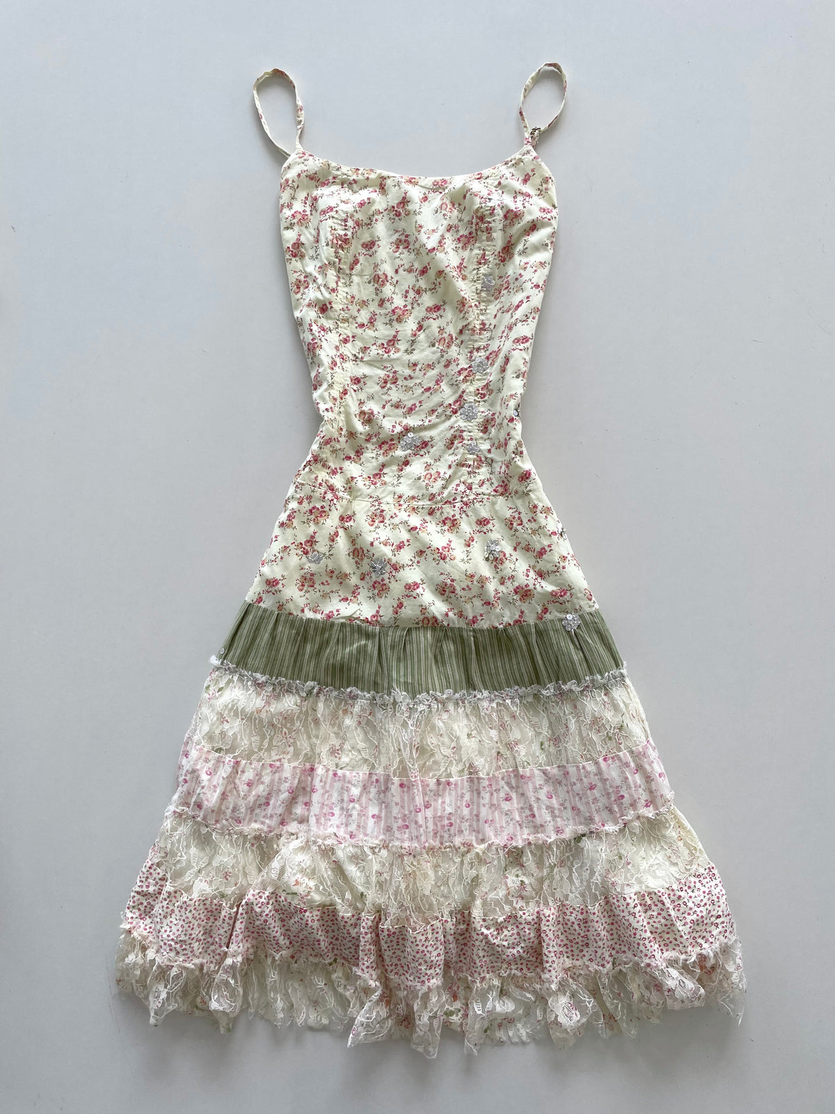 Luna Luz Lacy Vintage Dress-Bust 34 to 36