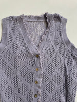 Load image into Gallery viewer, Lavender Crochet Top-Bust 36 to 38
