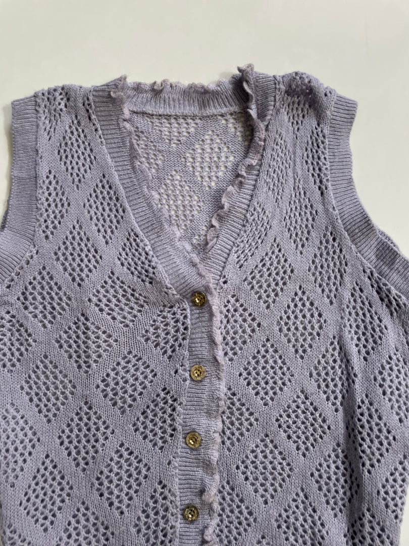 Lavender Crochet Top-Bust 36 to 38