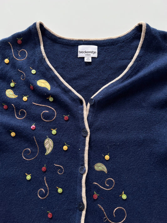 Breckenridge Embroidered Cardigan Sweater-Bust 54