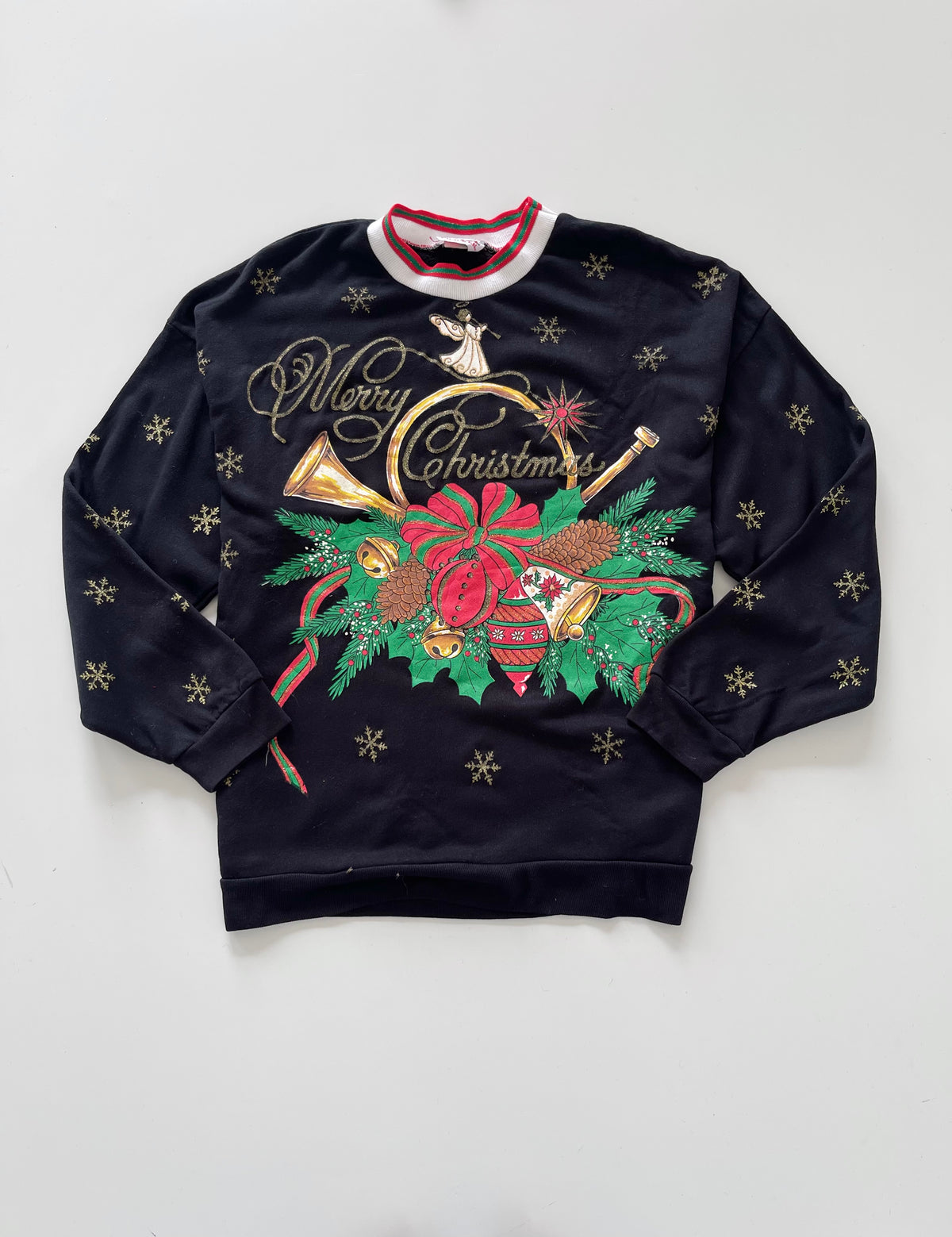 Nut Cracker Embroidered Christmas Sweater-Bust 48