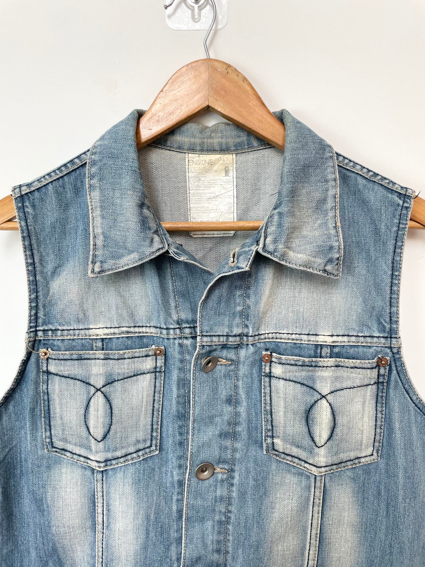 Engine Denim Vest-Bust 40