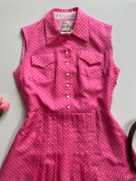 Load image into Gallery viewer, MODELL Pink Polka Dot Dress-Bust 38
