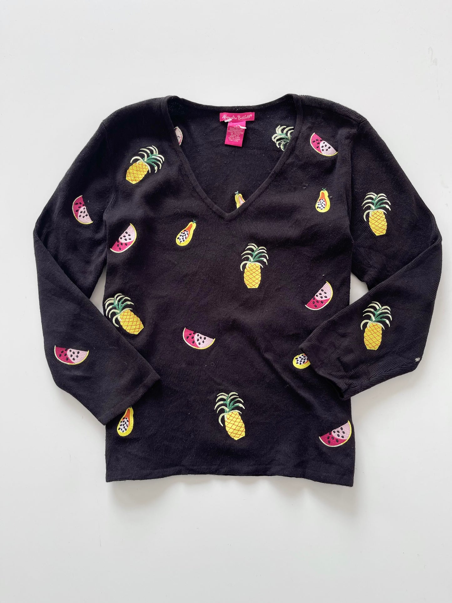 Alexandra Bartlett Embroidered Sweater-Bust 38