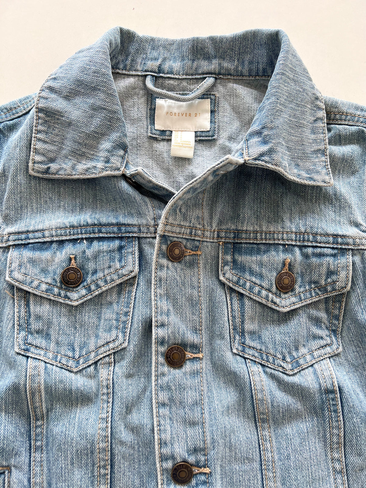 Forever21 Denim Vest-Bust 36