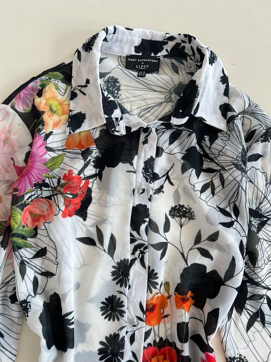 Mary Katrantzou Sheer Shirt-Bust 42