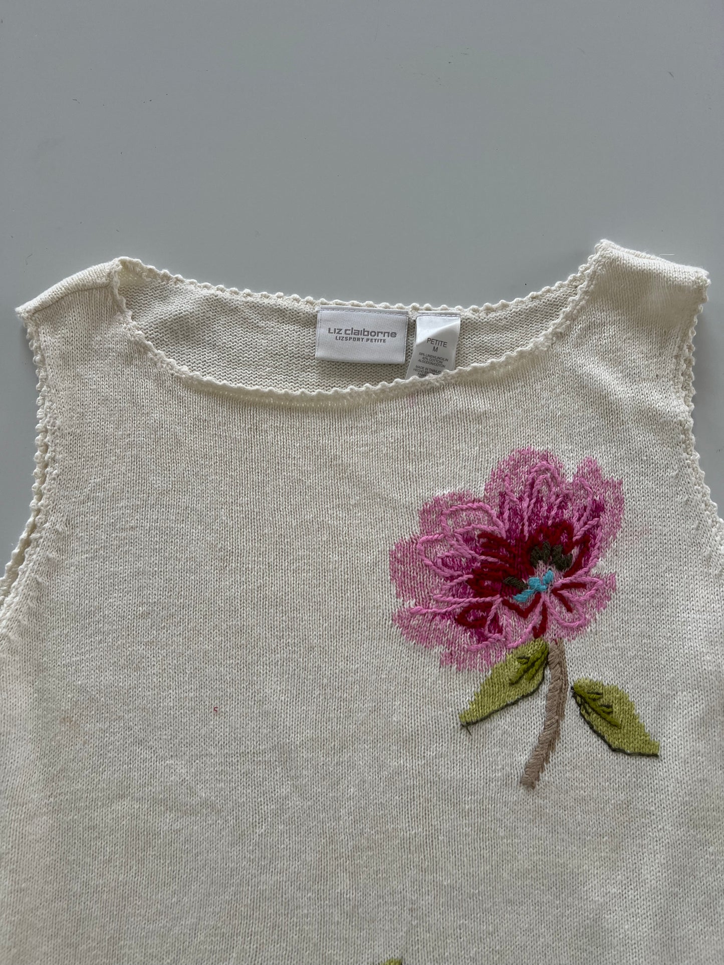 Liz Claiborne Embroidered Top-Bust 42