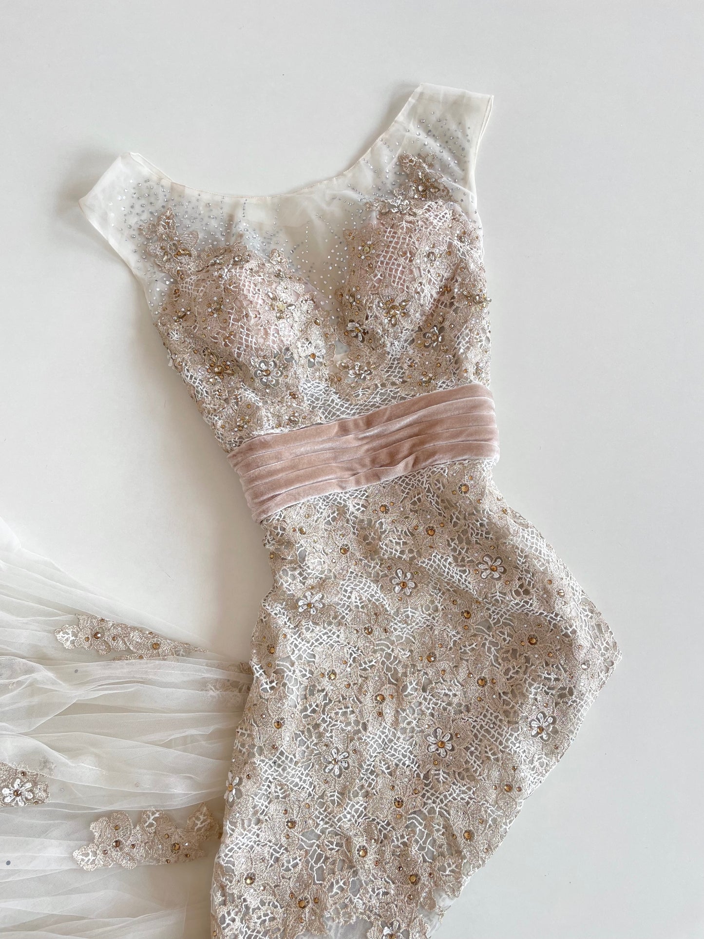 Vintage Heavily Embroidered Dress-Bust 36