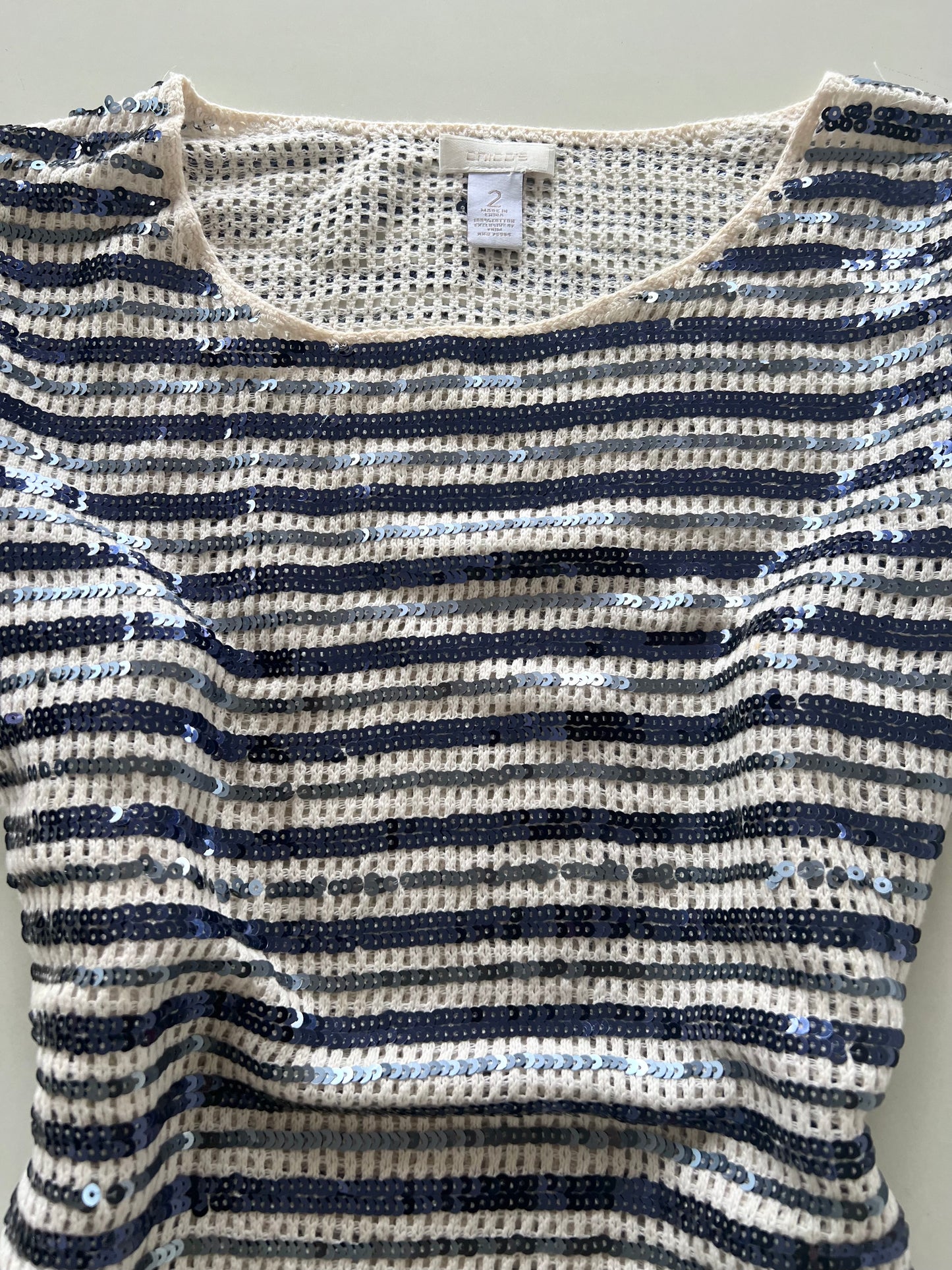 Chico's Sequin Top-Bust 44