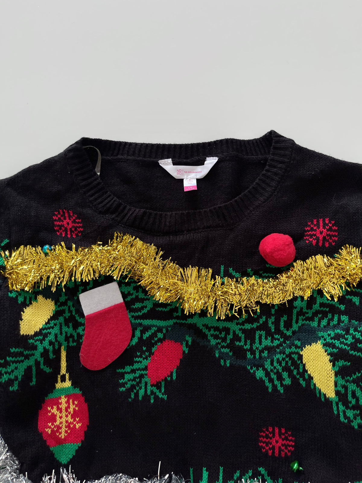 No Boundaries Christmas Sweater-Bust 44