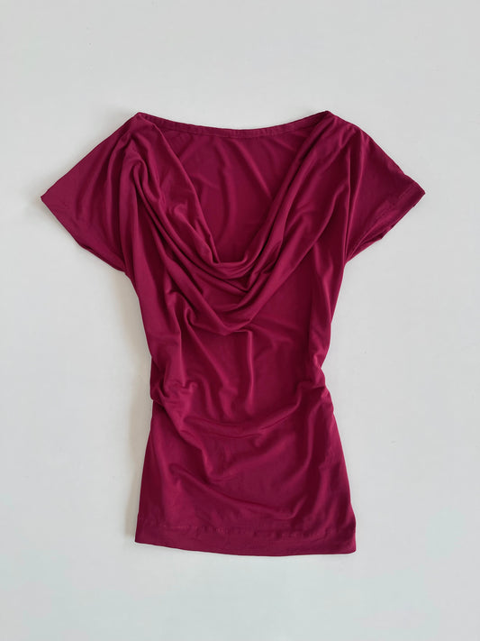 Cowl Neck Vintage Top-Bust 40 to 42