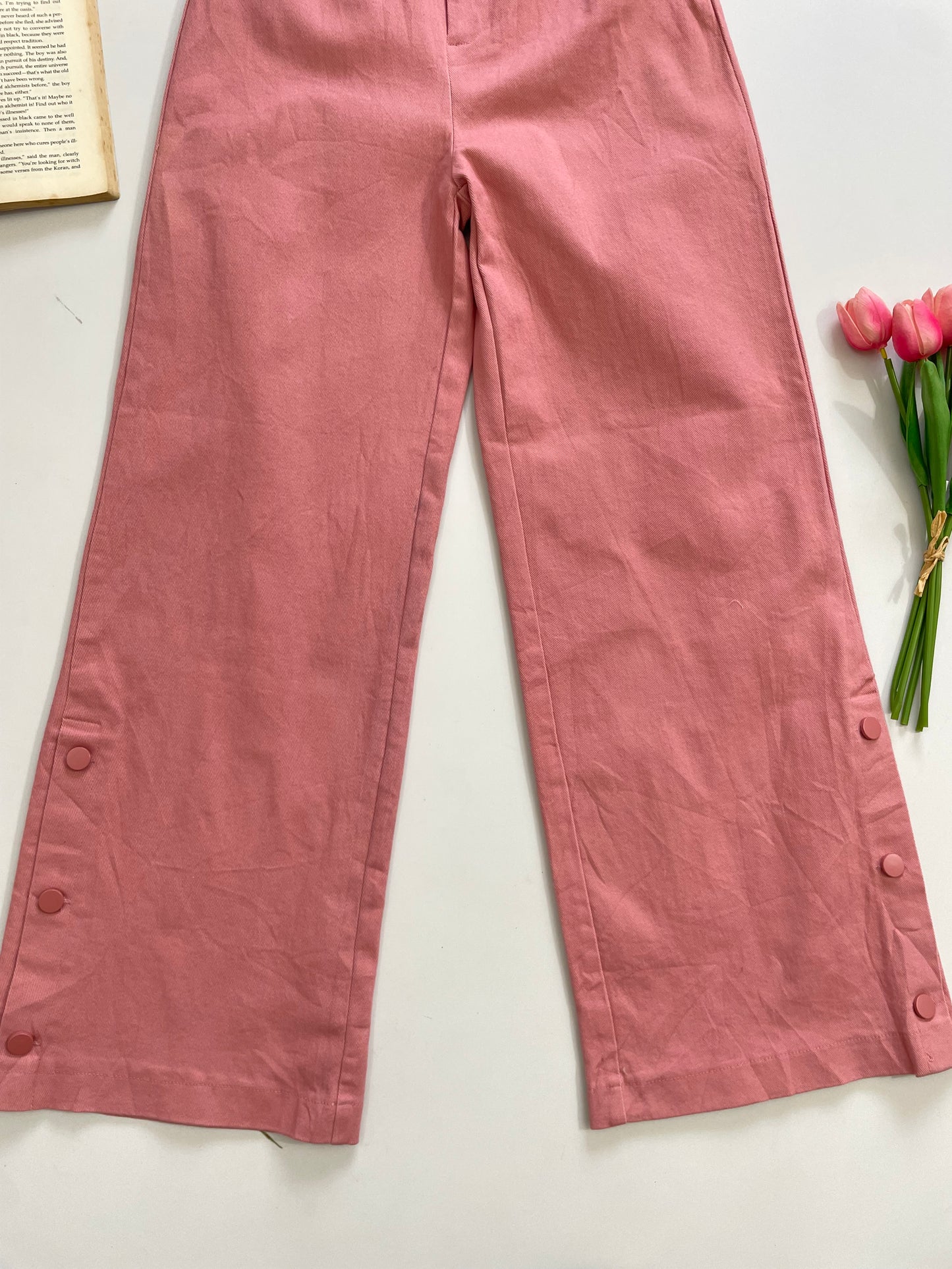 Wer Tang Denim Tagged Pants-Waist  26