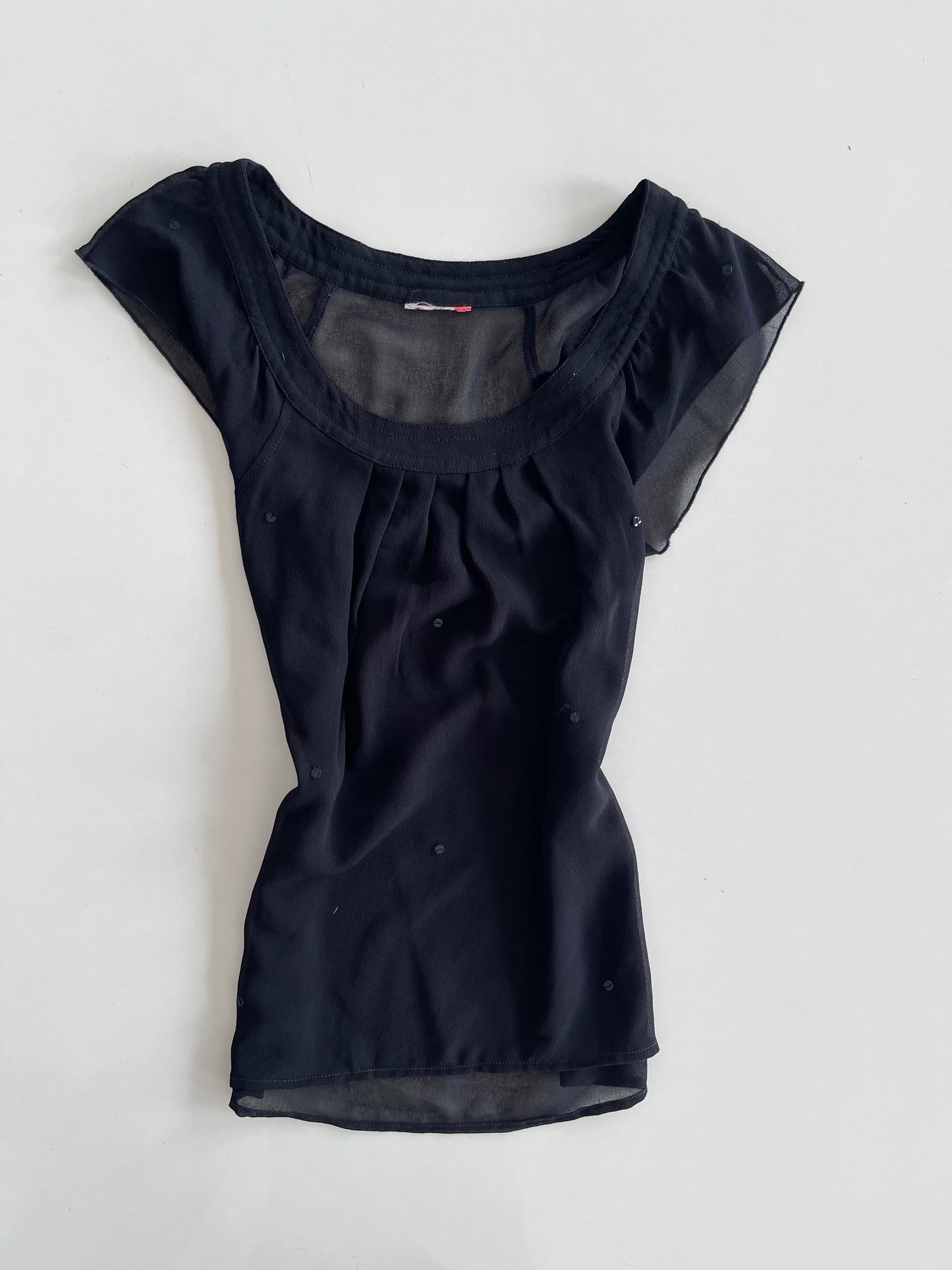 Sheer Vintage Top-Bust 36