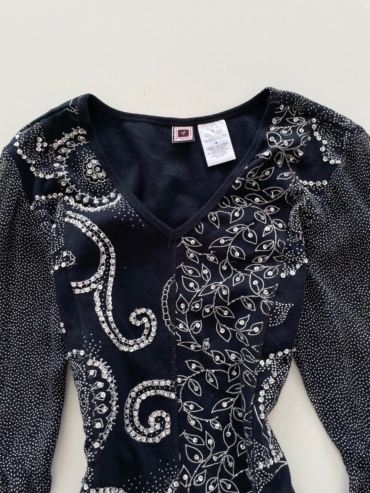 Forbidden Embroidered Top-Bust 34 to 38