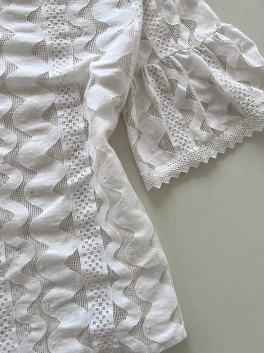 Lace Sheer Top-Bust 36