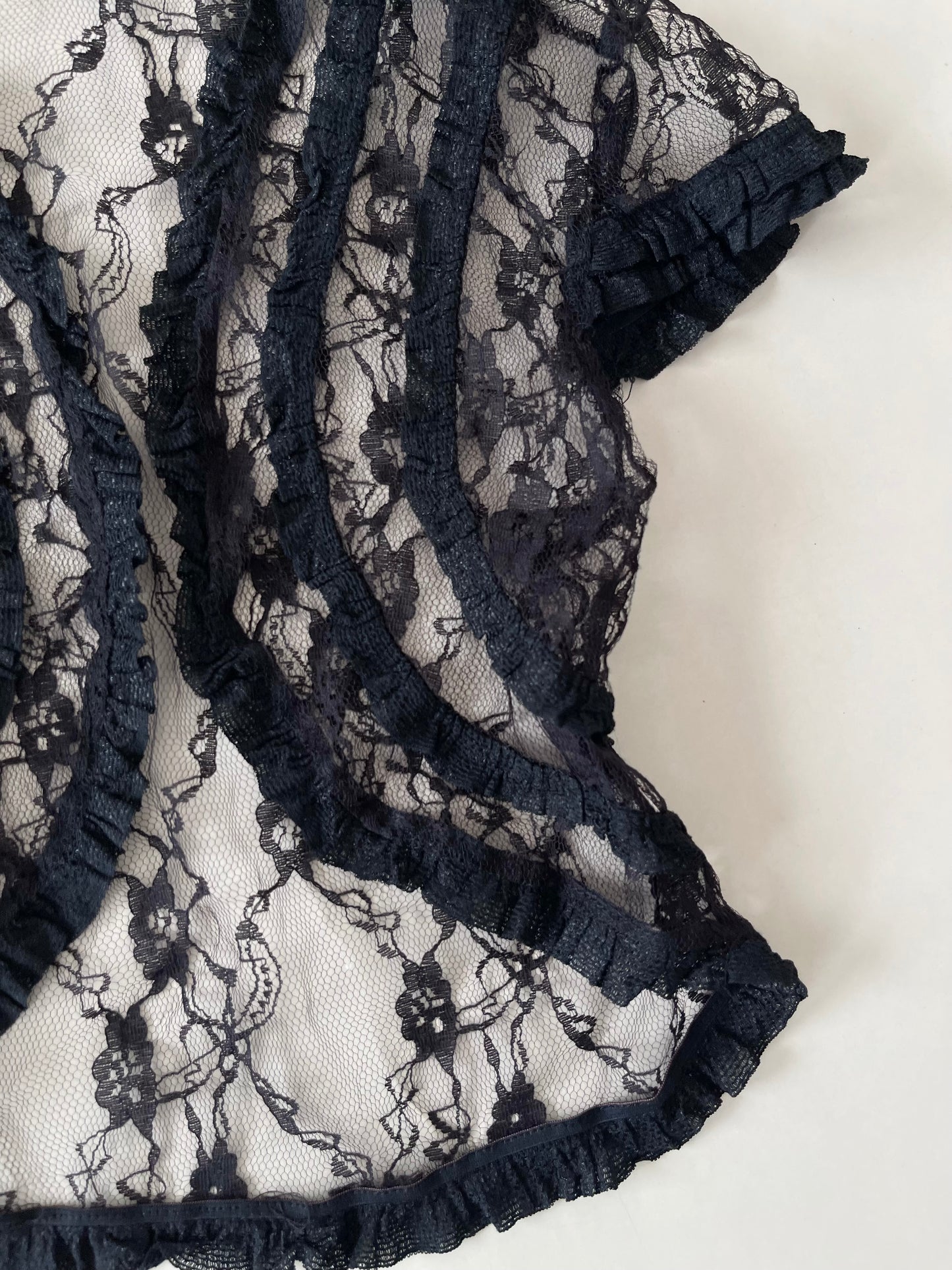 Lace Sheer Top-Bust 32