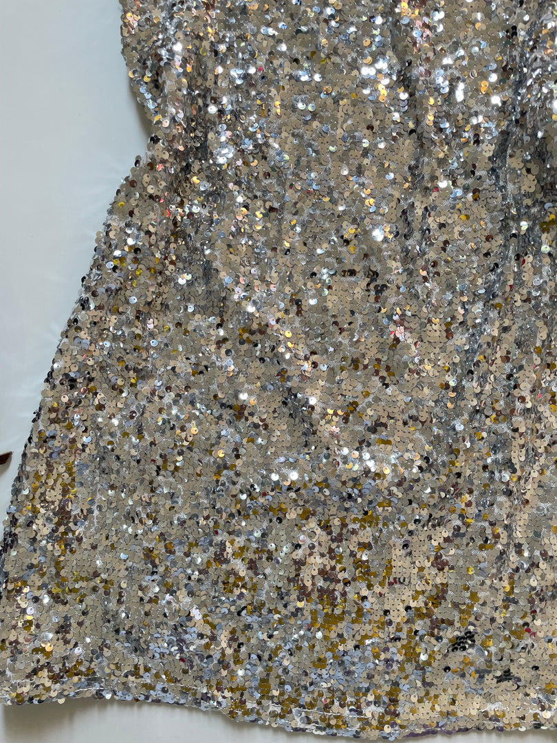 H&M Silver Sequin Dress-Bust 34 to 36