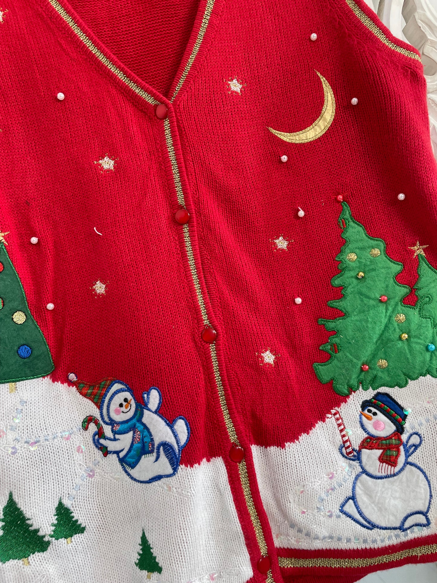 Christmas Sweater Vest-Bust 38
