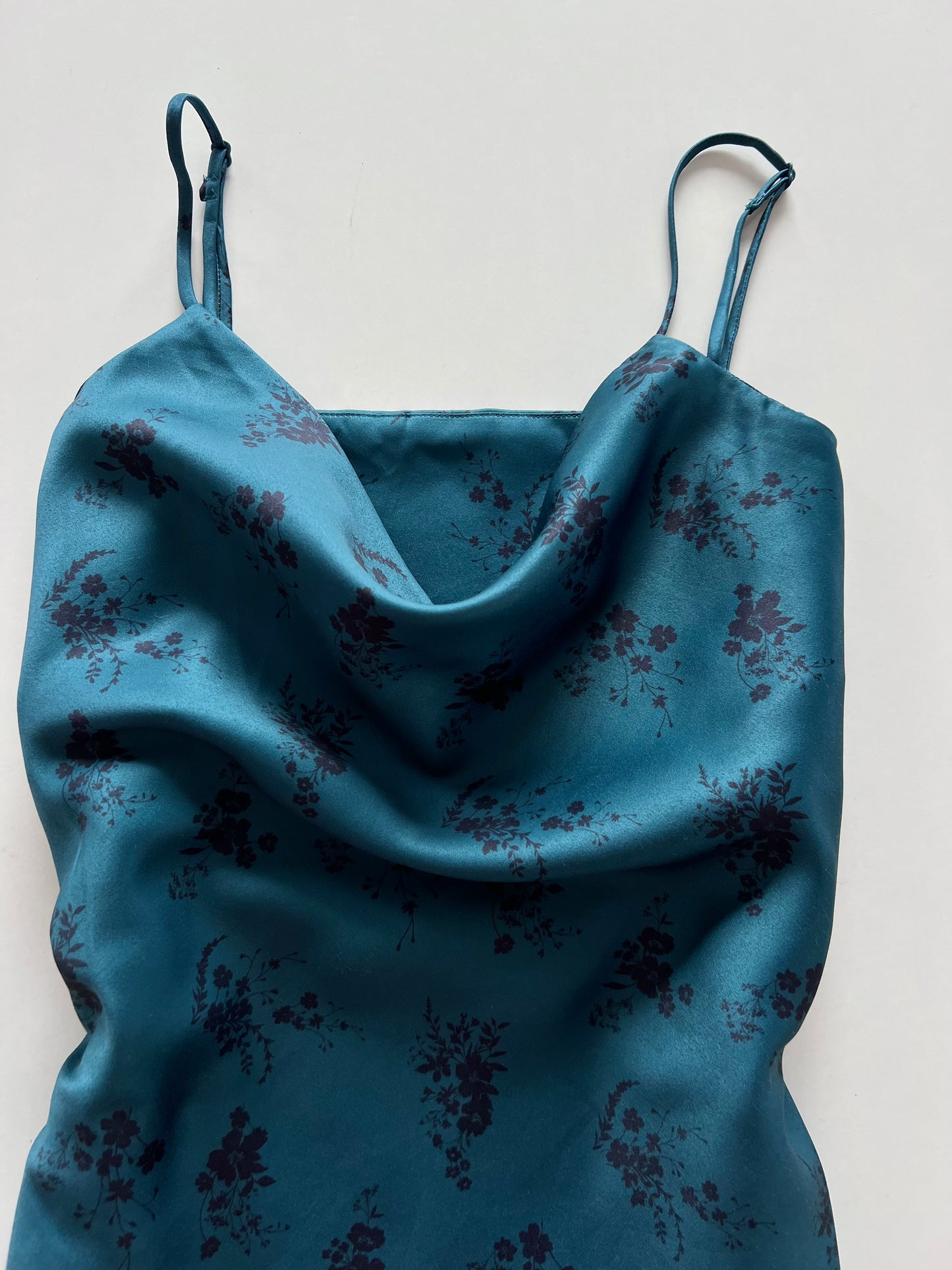 Cowl Neck Satin Dress-Bust 36