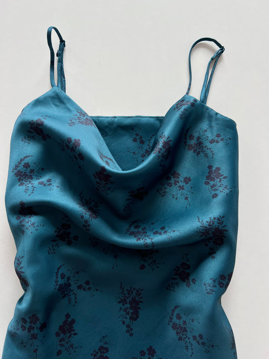 Cowl Neck Satin Dress-Bust 36