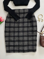 Load image into Gallery viewer, Khaki Plaid Long Skirt-Waist 26 to 28
