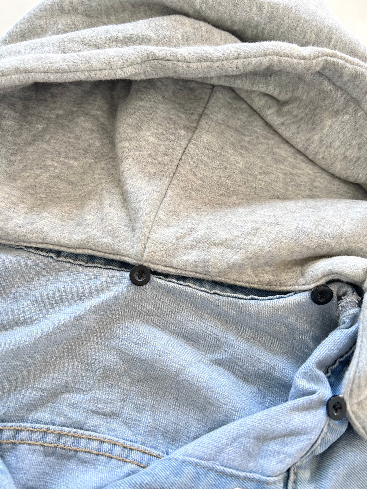 Hooded Denim Jacket-Bust 46