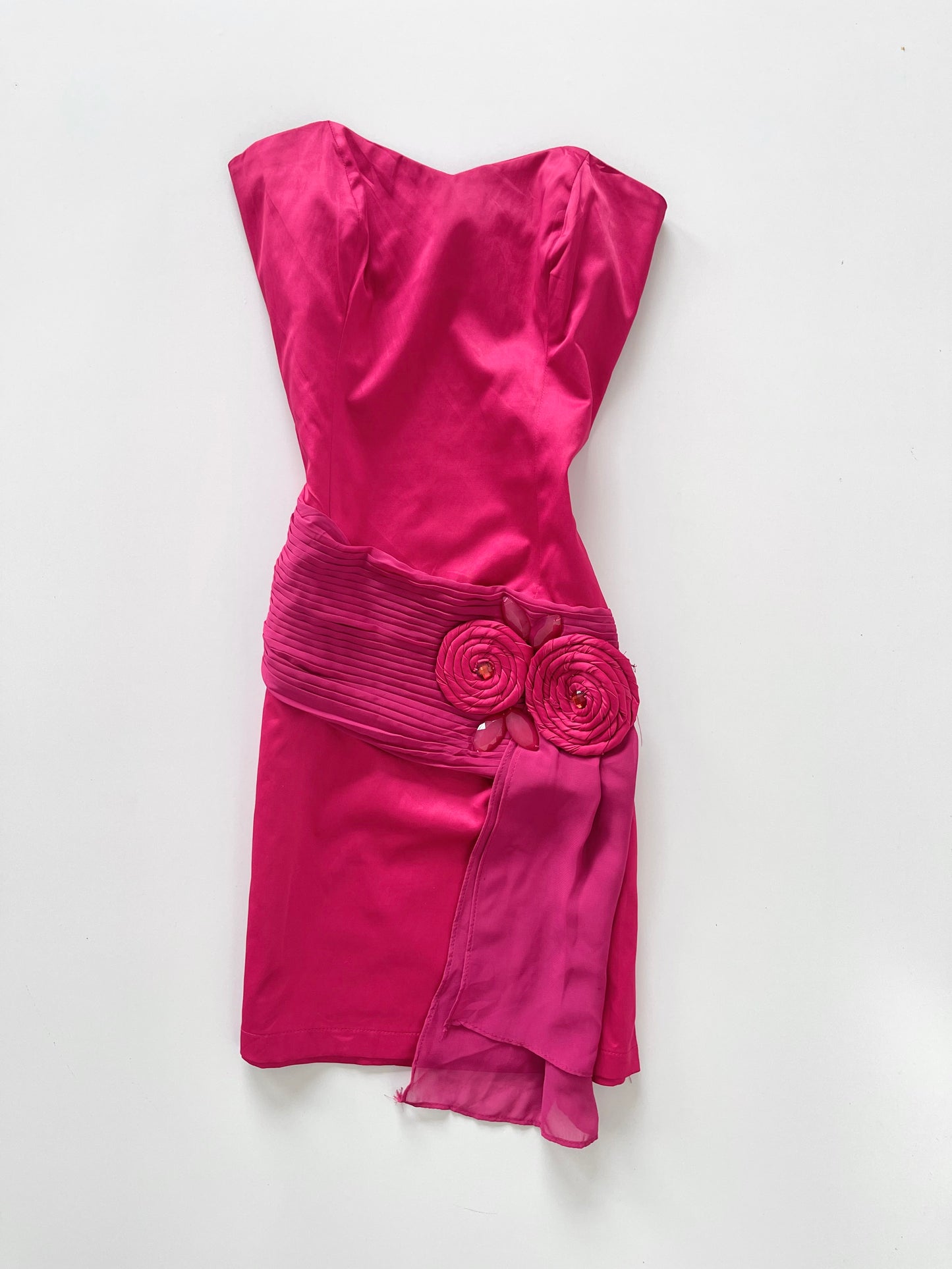 Vintage Satin Tube Dress-Bust 32