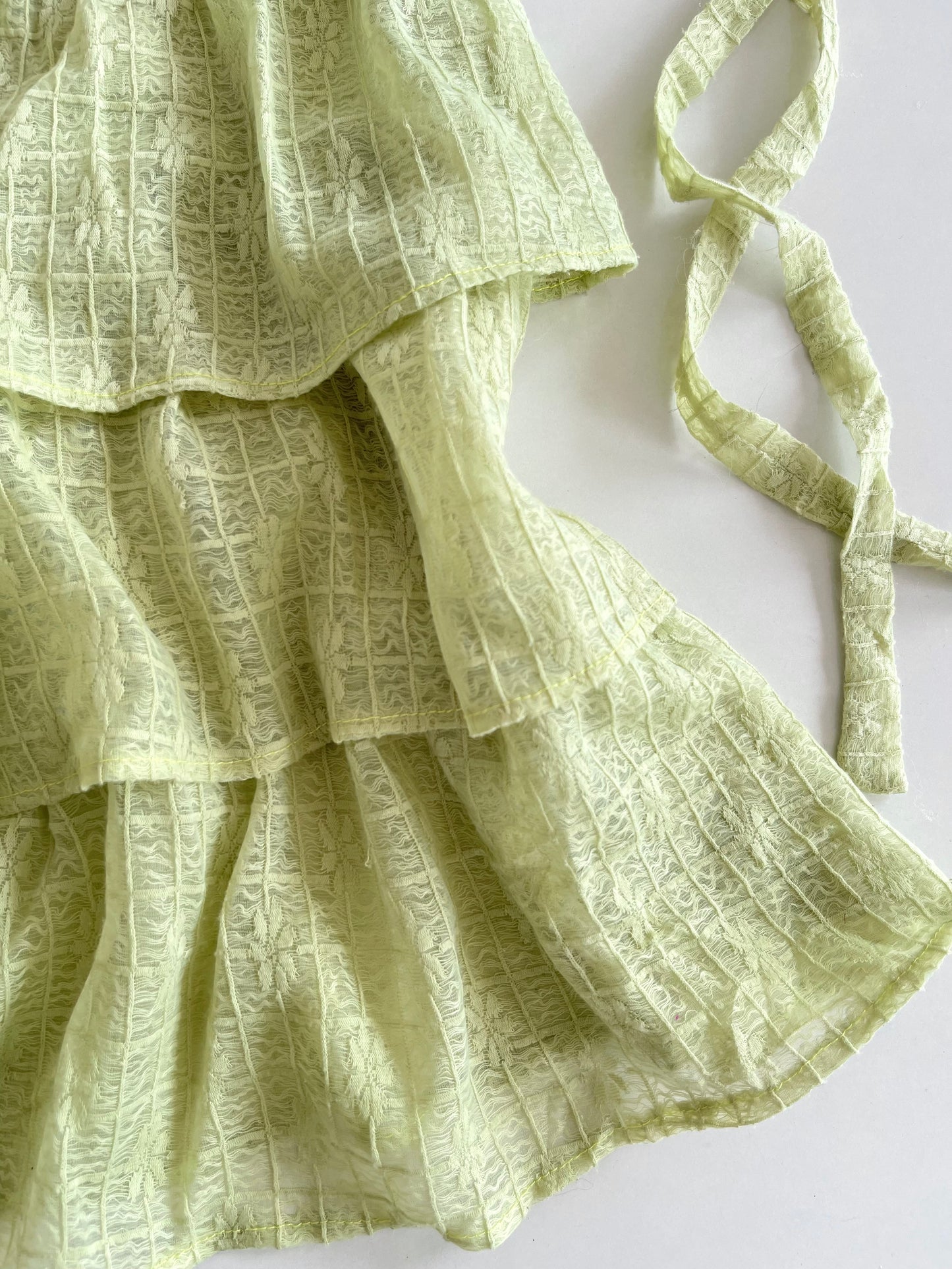 Vintage Ruffle Top-Bust 36 to 38