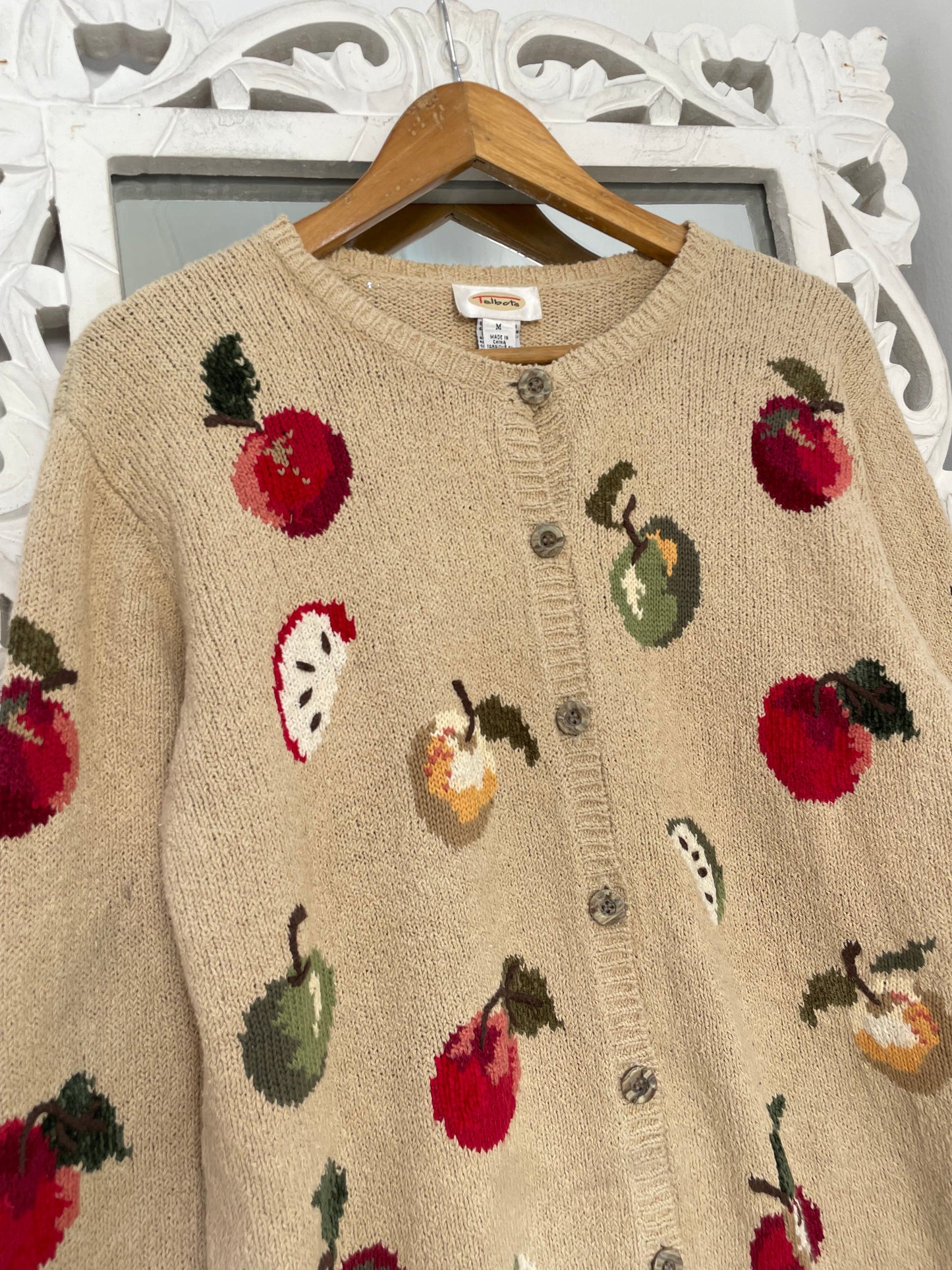 Talbots Embroidered Vintage Sweater-Bust 42
