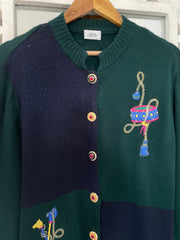 Ara Embroidered Christmas Sweater-Bust 46