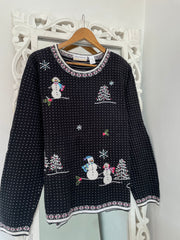 Alfred Dunner Embroidered Christmas Sweater-Bust 54