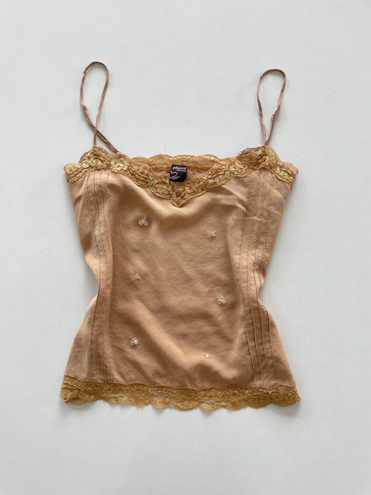 Phard 100% Silk Sequin Vintage Top-Bust 36