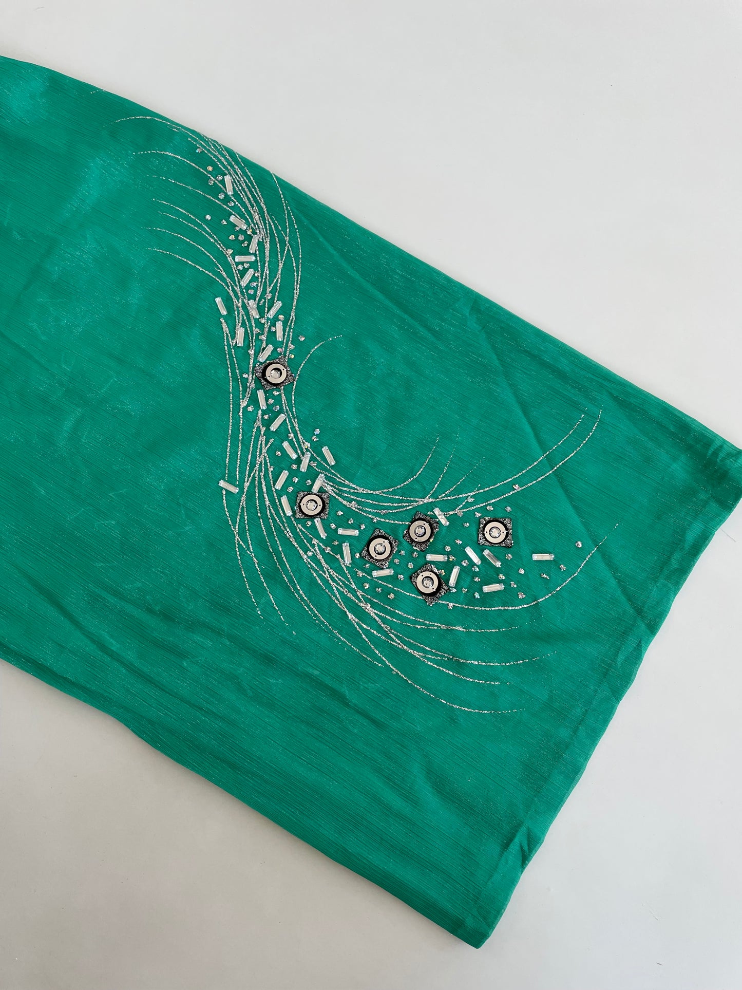 Embroidered Sheer Vintage Dress/Kurta-Bust 38