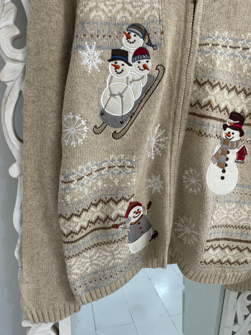 Croft & Barrow Embroidered Christmas Sweater-Bust 44