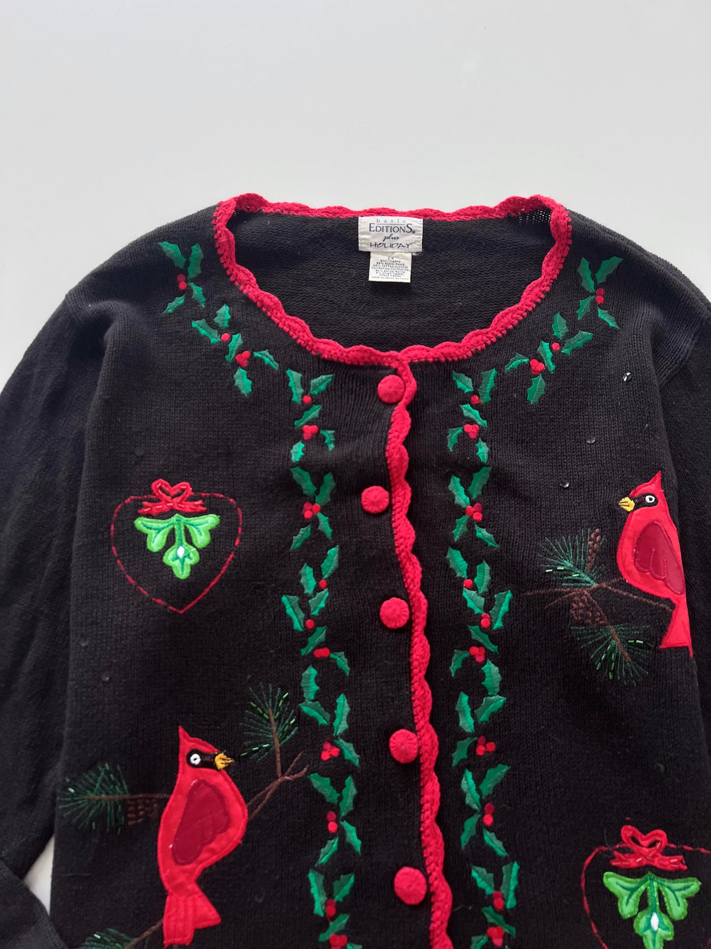 Basic Editions Embroidered Sweater-Bust 56