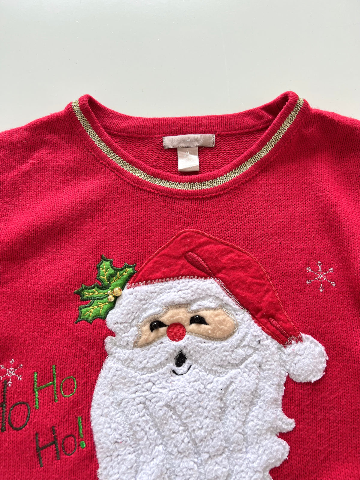 White Stag Embroidered Christmas Sweater-Bust 40